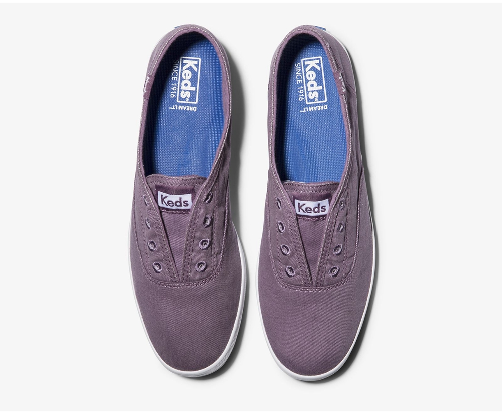 Womens Keds Slip Ons - Chillax Washable - Purple - 5278-REXTY